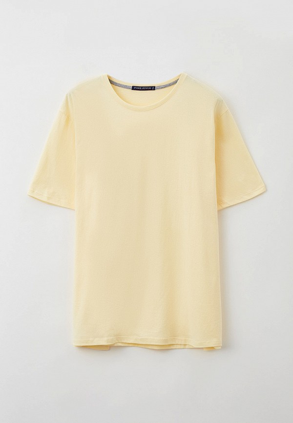 мужская футболка с коротким рукавом fine joyce, желтая