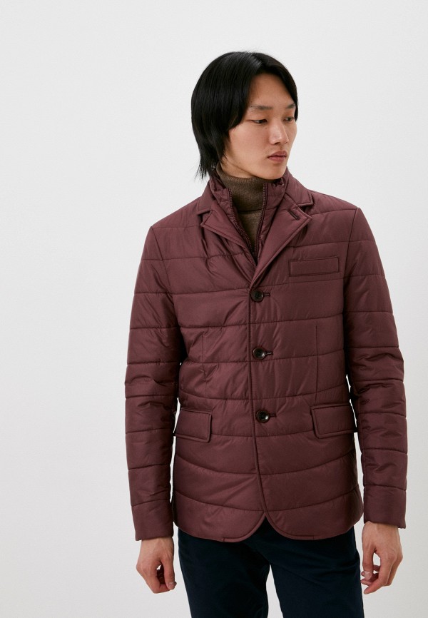 мужская утепленные куртка bazioni, бордовая