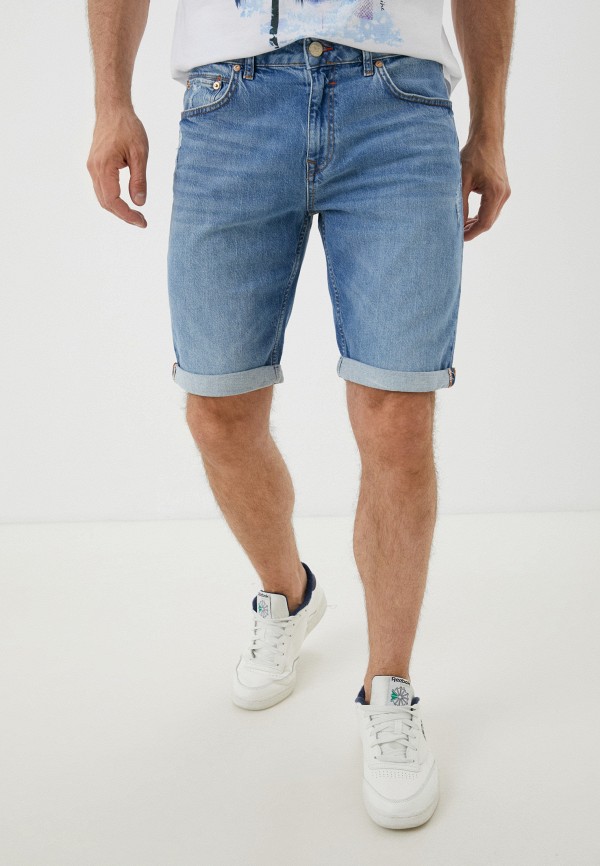 мужские джинсовые шорты colin’s, голубые