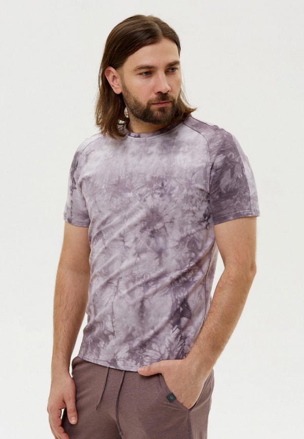 мужская футболка с коротким рукавом yogadress, фиолетовая