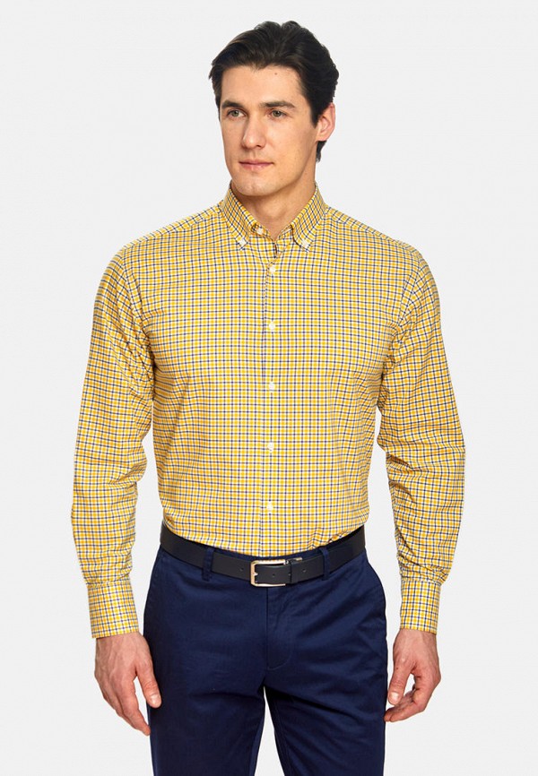 мужская рубашка с длинным рукавом kanzler, желтая