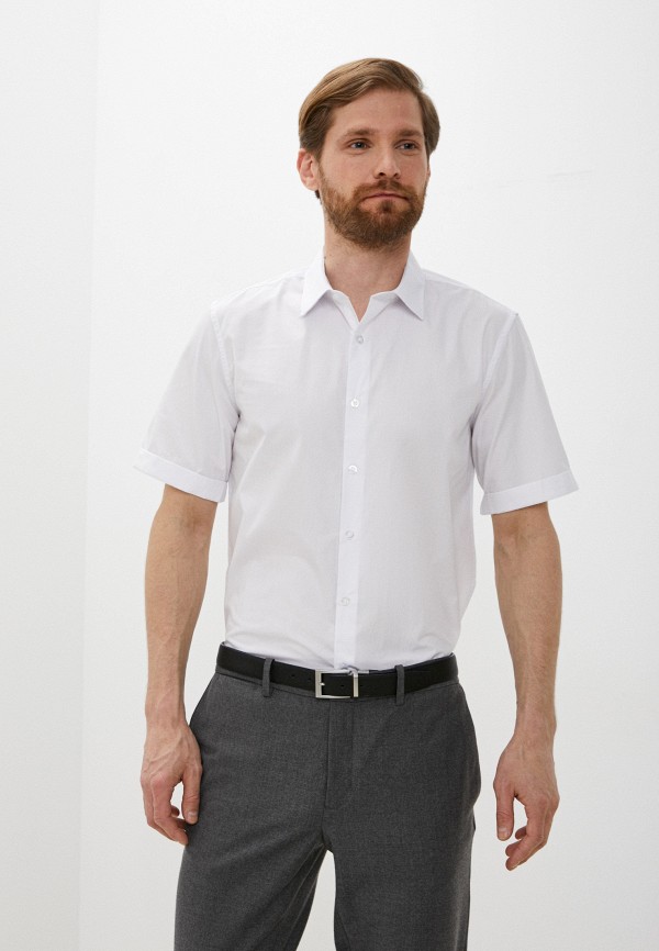 мужская рубашка с коротким рукавом o’stin, белая