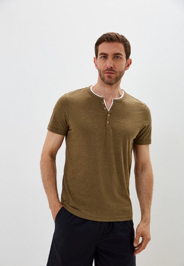 мужская футболка с коротким рукавом o’stin, коричневая