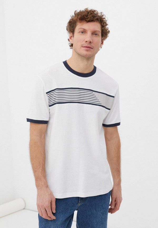 мужская футболка с коротким рукавом finn flare, белая