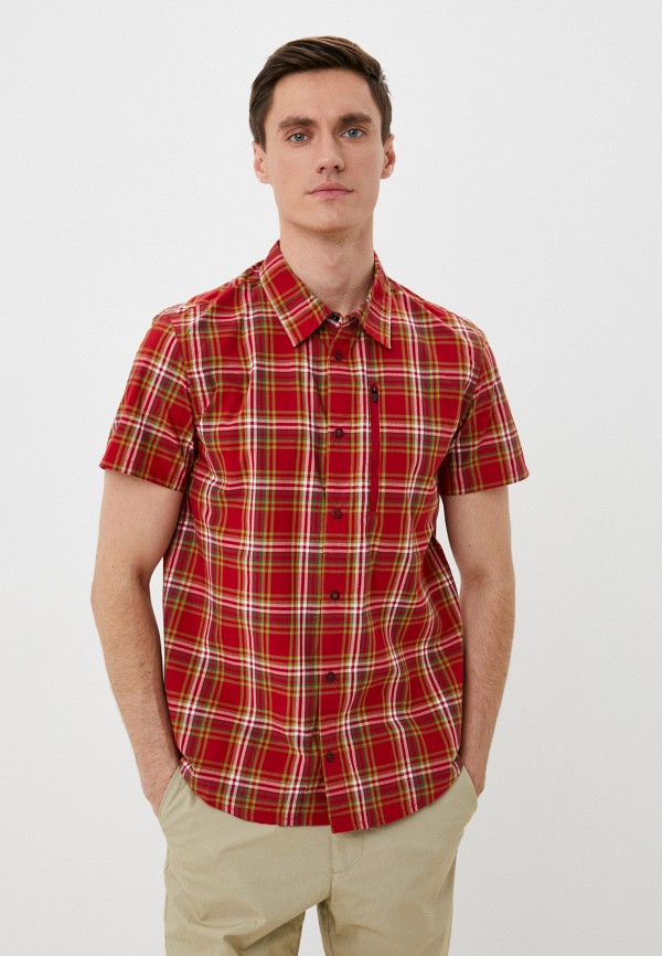 мужская рубашка с коротким рукавом northland, красная