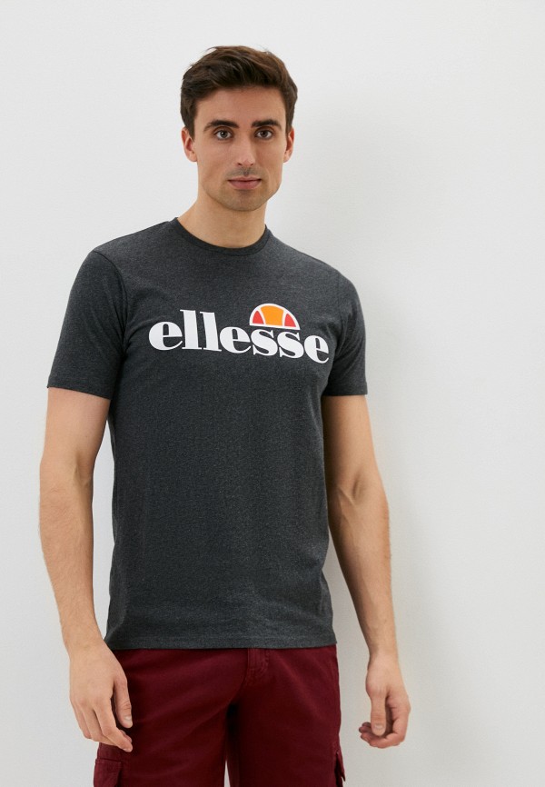 мужская футболка с коротким рукавом ellesse, серая