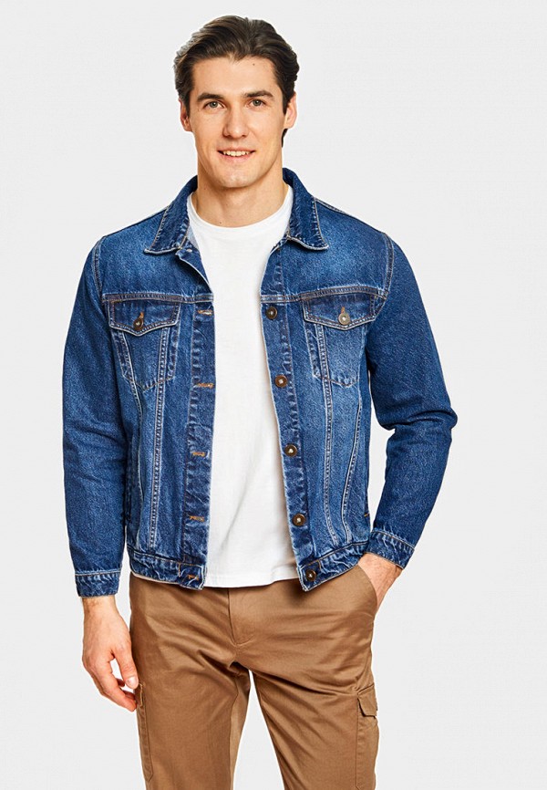мужская джинсовые куртка kanzler, синяя