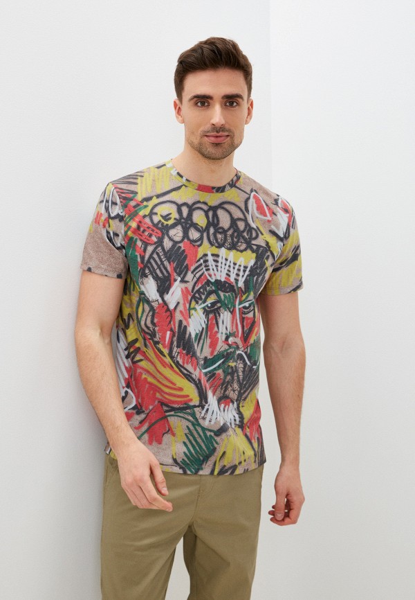 мужская футболка с коротким рукавом colin’s, разноцветная