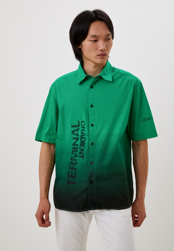 мужская рубашка с коротким рукавом o’stin, зеленая