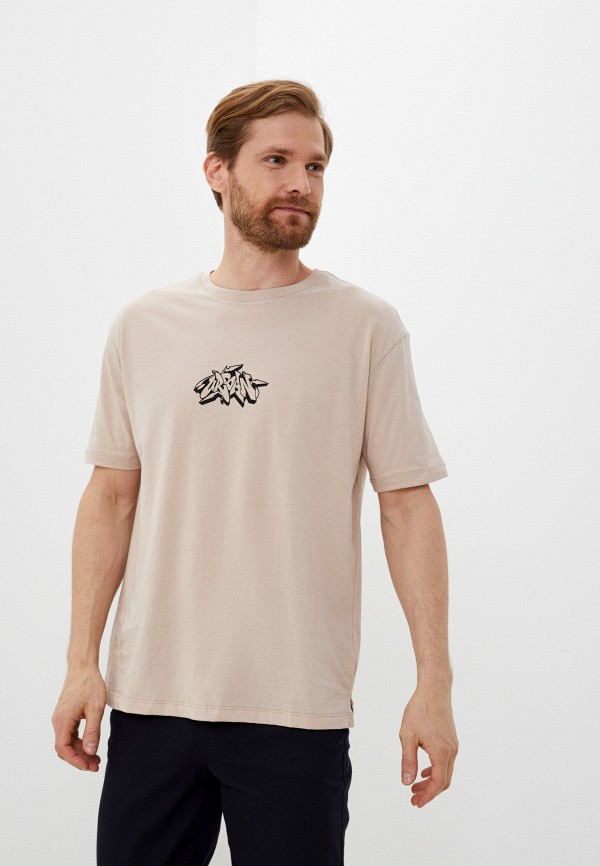 мужская футболка с коротким рукавом whitney, бежевая
