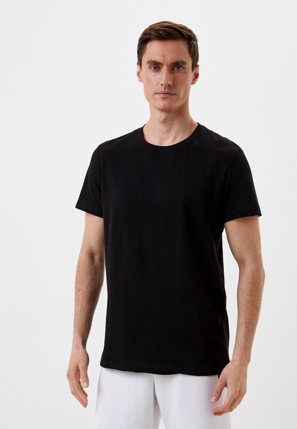 мужская футболка с коротким рукавом mark formelle, черная