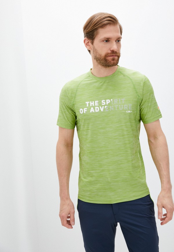 мужская футболка с коротким рукавом cmp, зеленая