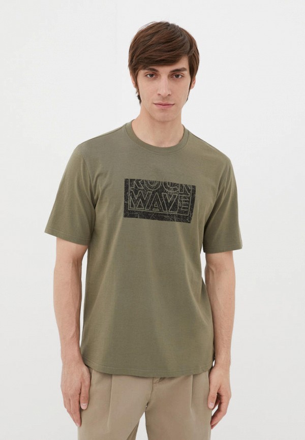 мужская футболка с коротким рукавом finn flare, хаки