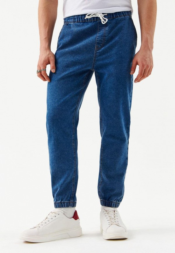 мужские зауженные джинсы befree, синие