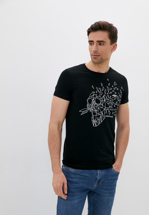 мужская футболка с коротким рукавом colin’s, черная