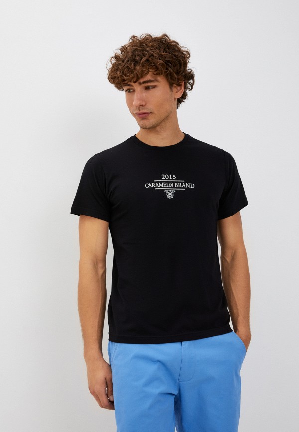 мужская футболка с коротким рукавом caramelo, черная