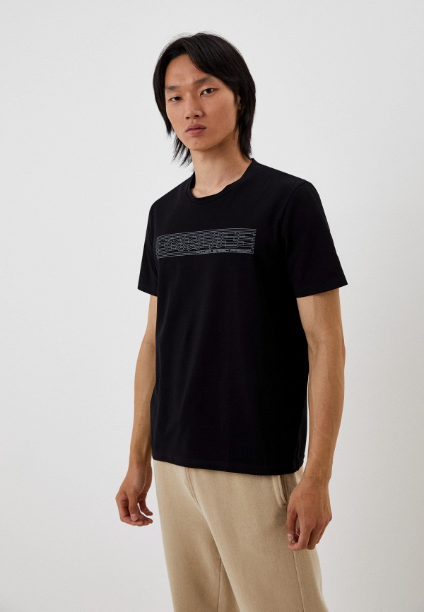 мужская футболка с коротким рукавом forlife, черная