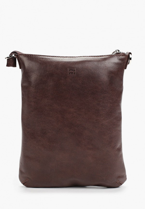 мужская сумка через плечо mumi, коричневая