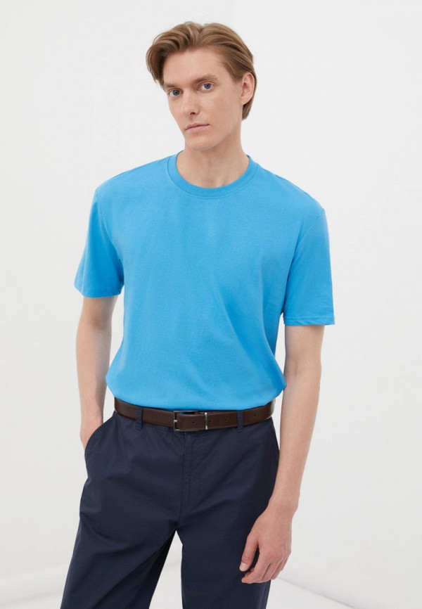 мужская футболка с коротким рукавом finn flare, синяя