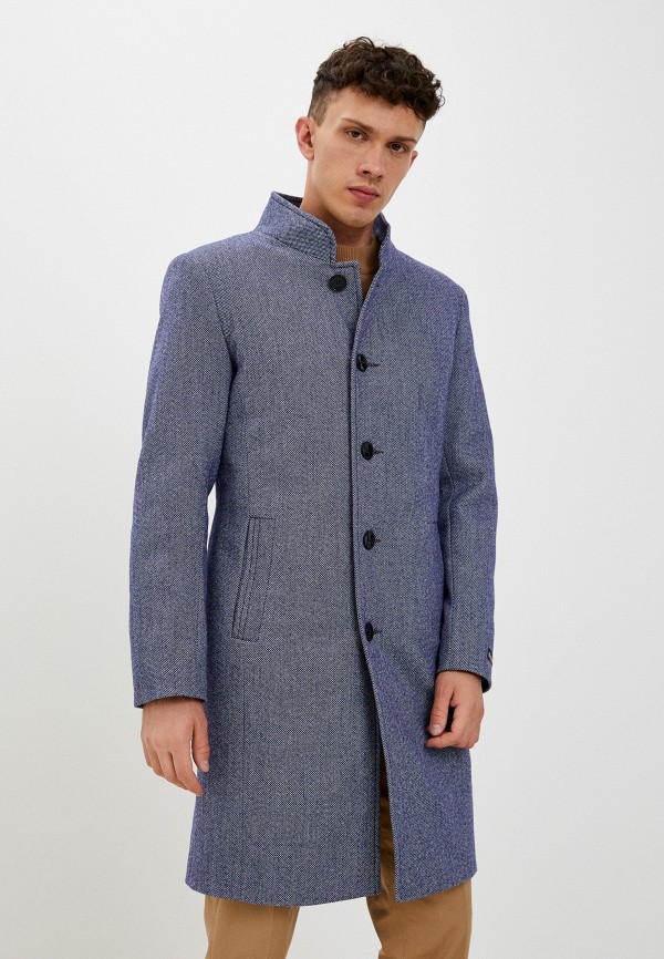 мужское пальто misteks design, синее