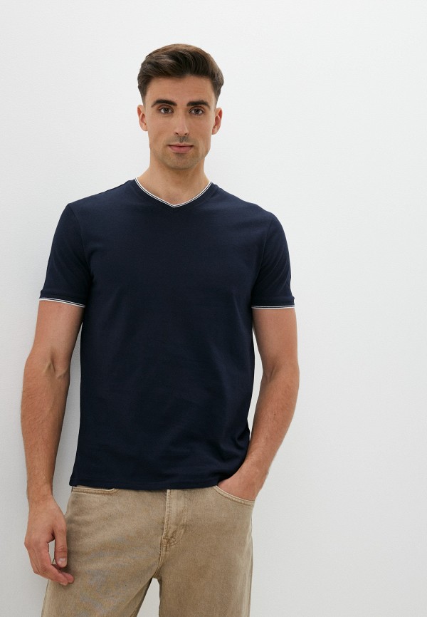 мужская футболка с коротким рукавом zolla, синяя