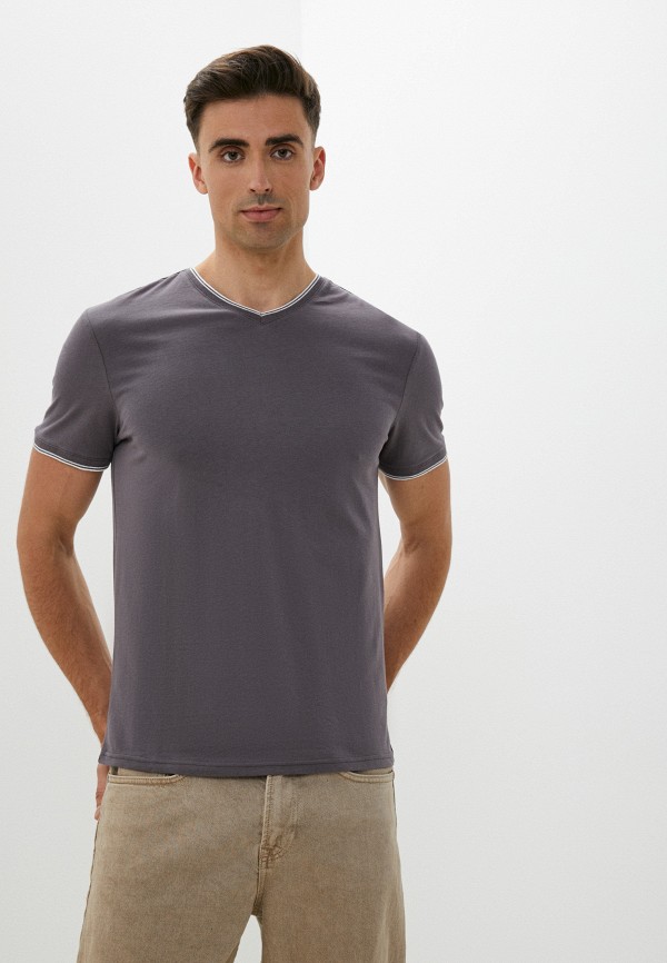 мужская футболка с коротким рукавом zolla, серая