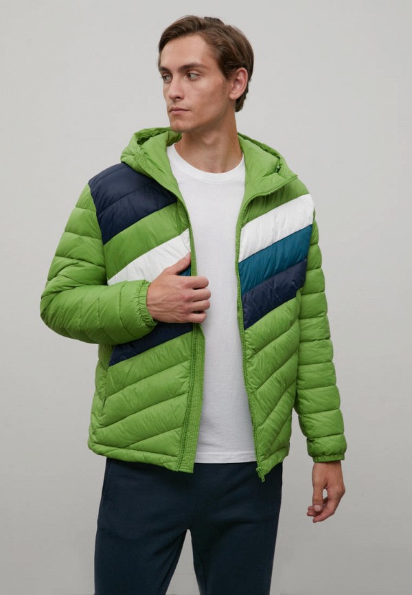 мужская утепленные куртка finn flare, зеленая
