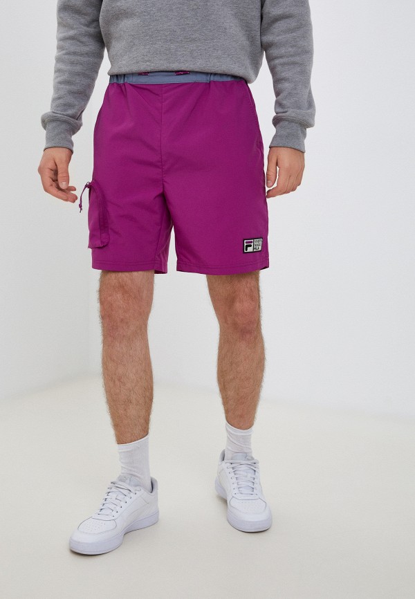 мужские спортивные шорты fila, фиолетовые