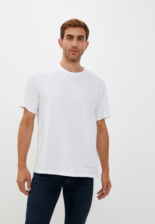 мужская футболка с коротким рукавом urban tiger, белая