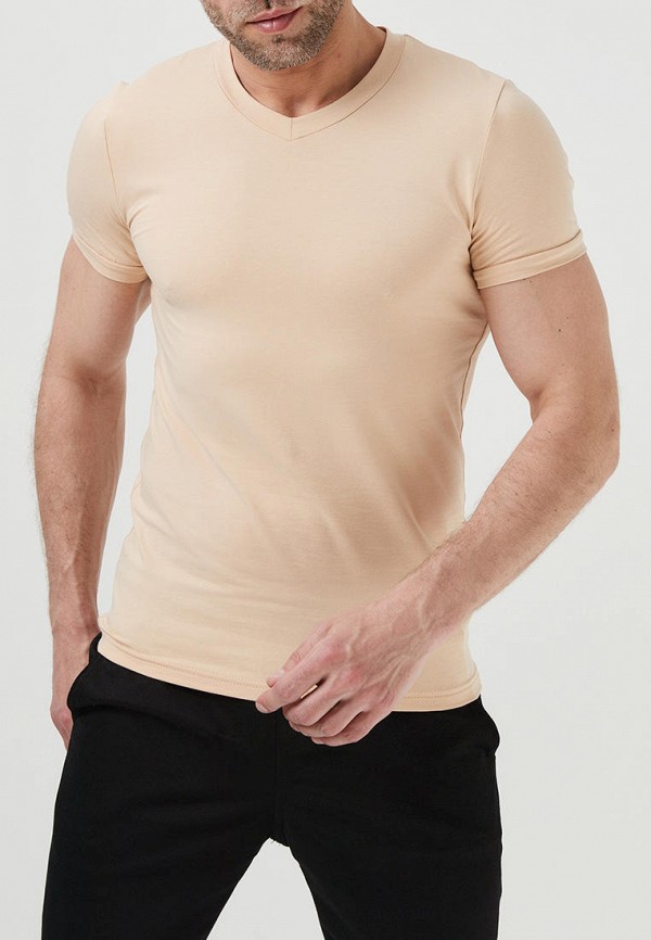 мужская футболка с коротким рукавом envylab, бежевая