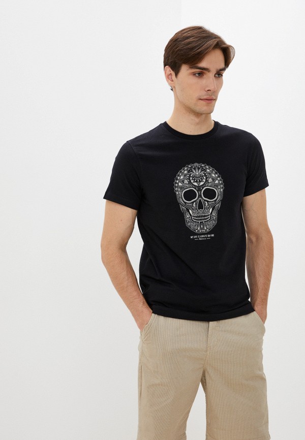 мужская футболка с коротким рукавом deeluxe, черная