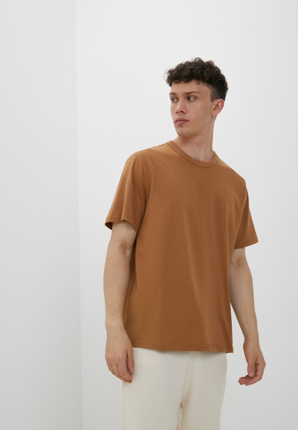 мужская футболка с коротким рукавом urban tiger, коричневая