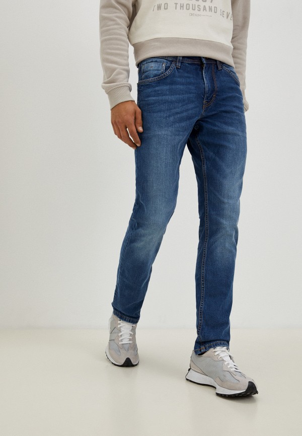 мужские зауженные джинсы tom tailor, синие