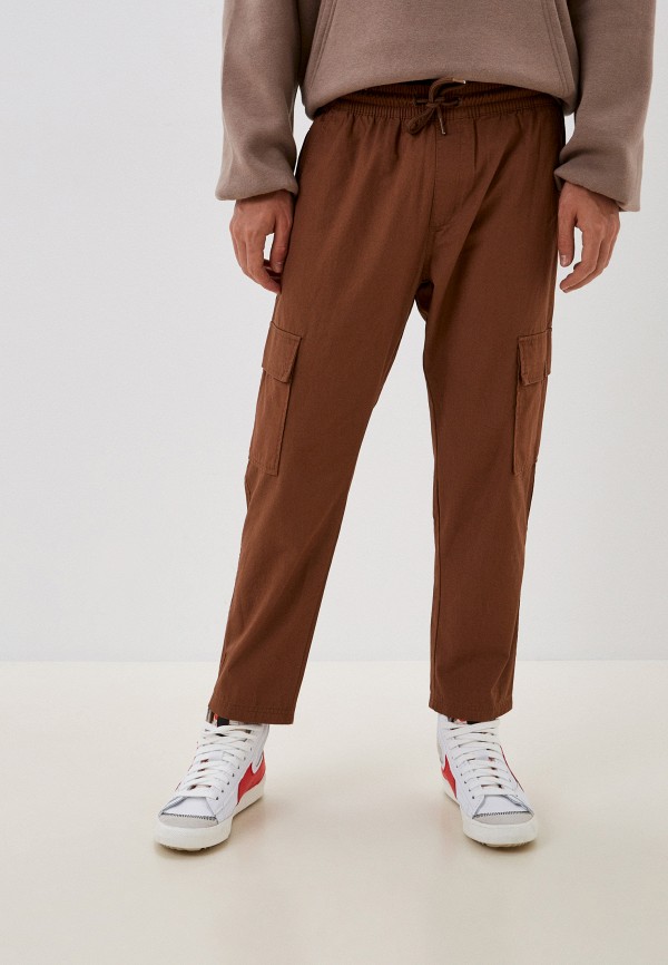 мужские брюки карго protest, коричневые
