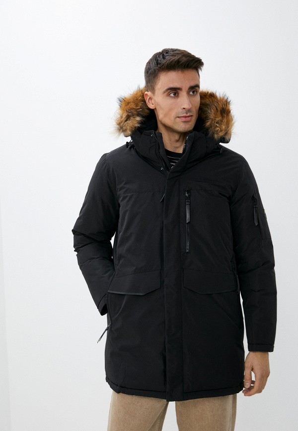 мужская утепленные куртка grizman, черная