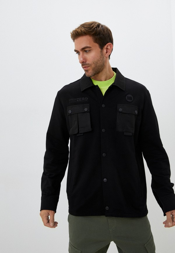 мужская рубашка с длинным рукавом ruck&maul, черная