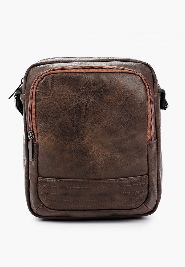 мужская сумка через плечо jonas hanway, коричневая