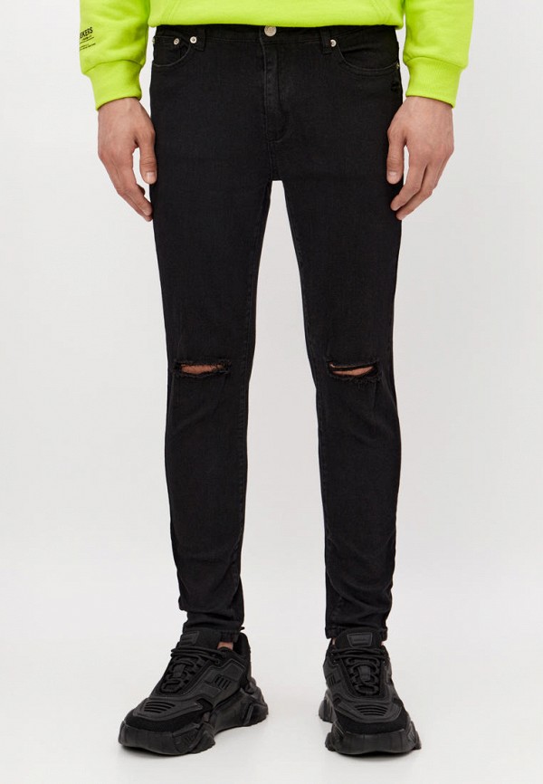 мужские зауженные джинсы modis, черные