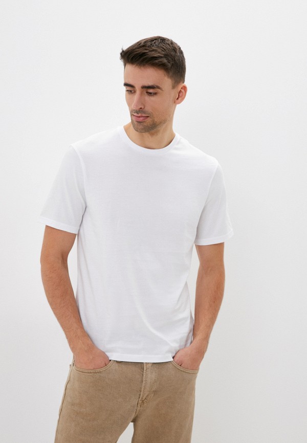 мужская футболка с коротким рукавом befree, белая