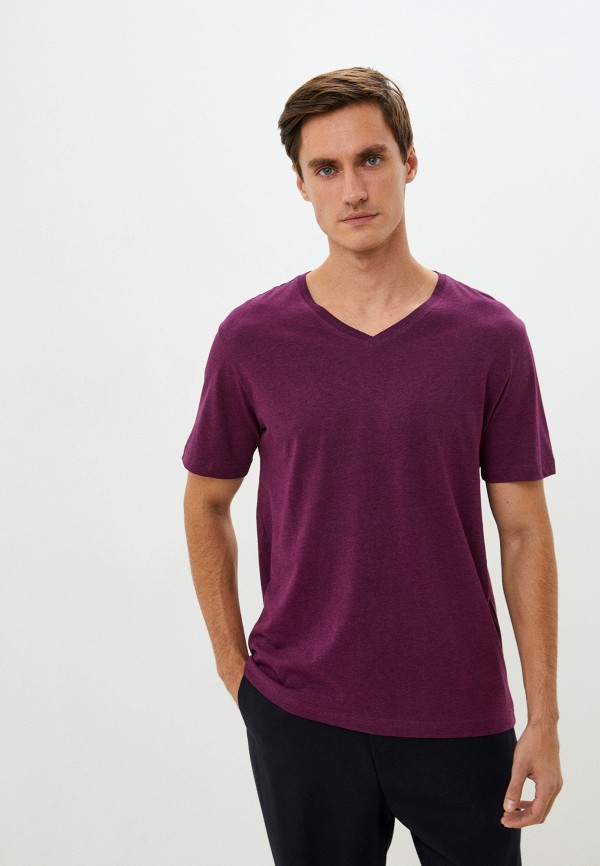 мужская футболка с коротким рукавом o’stin, фиолетовая