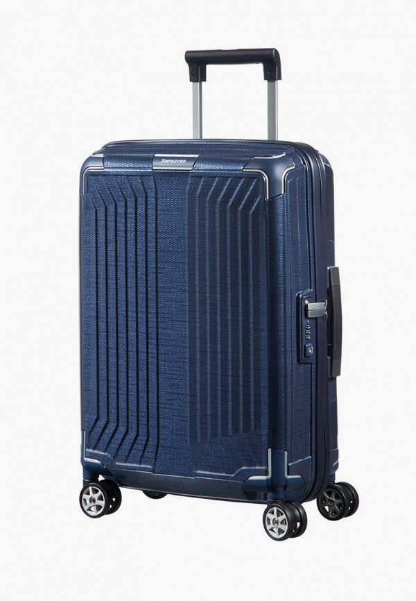 мужской чемодан samsonite, синий