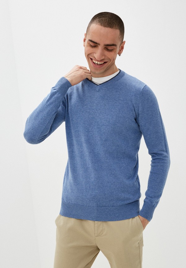 мужской пуловер primm, голубой