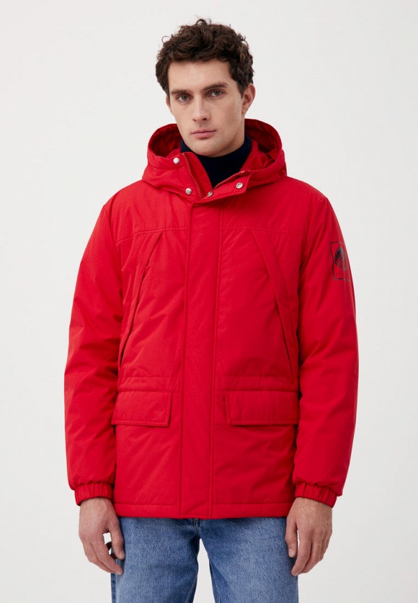 мужская утепленные куртка finn flare, красная