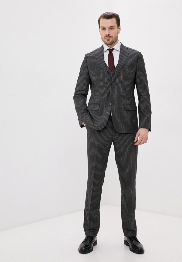 мужской классические костюм laconi, серый