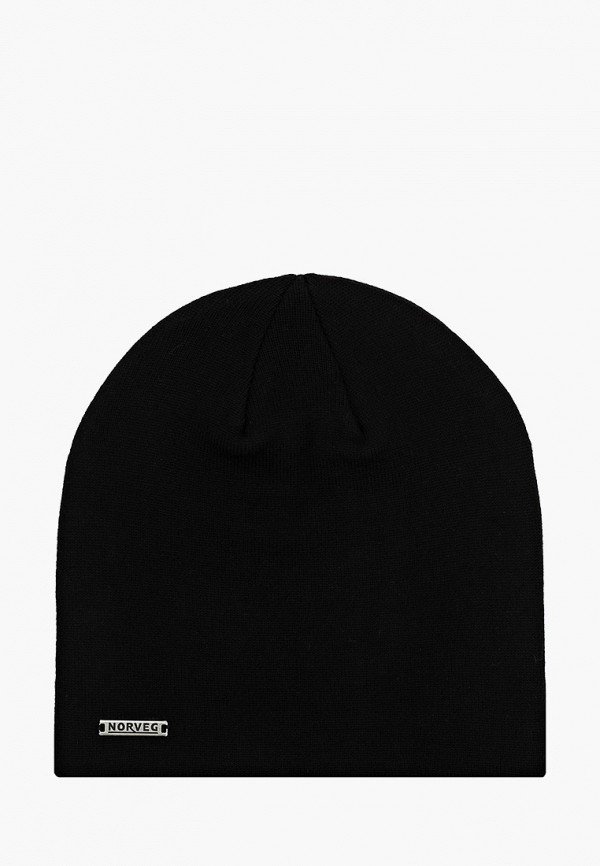 мужская шапка norveg, черная