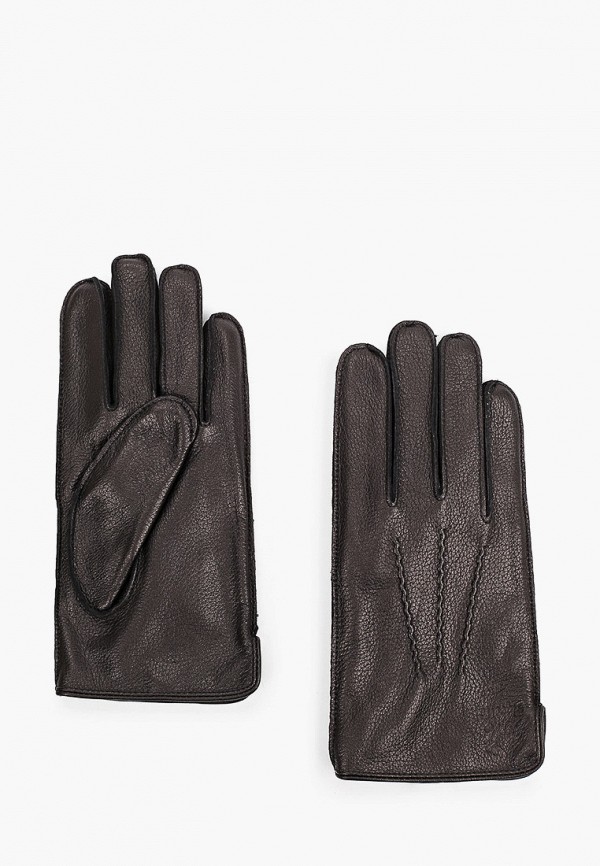 мужские кожаные перчатки fioretto, черные