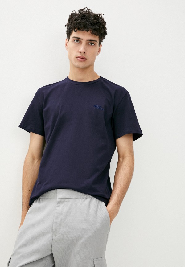 мужская футболка с коротким рукавом peche monnaie, синяя