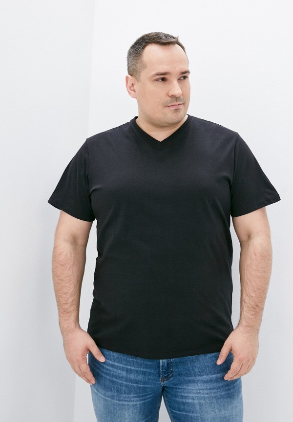 мужская футболка с коротким рукавом fine joyce, черная