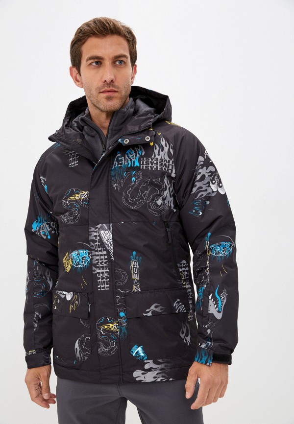 мужская горнолыжные куртка termit, черная