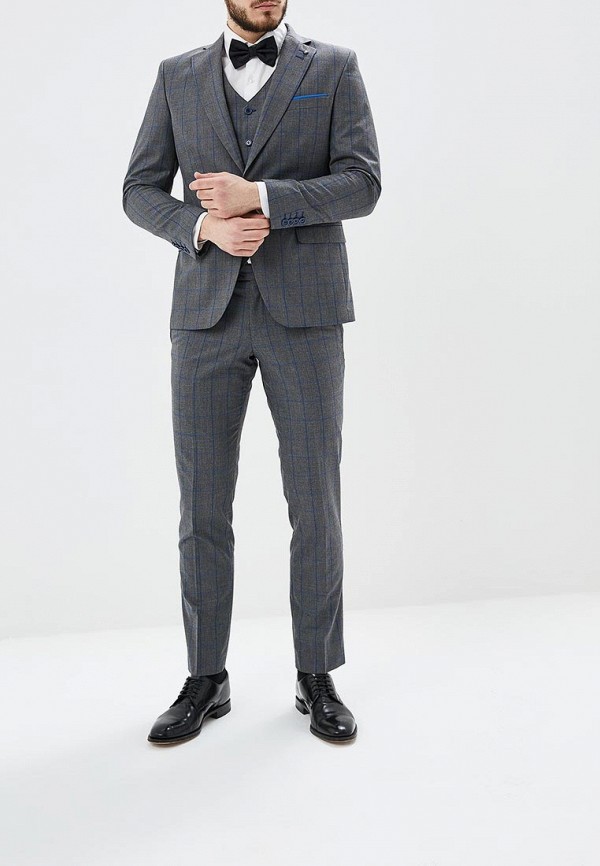 мужской костюм laconi, серый